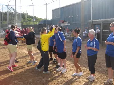 Softball Volunteers at Connecticut Special Olympics Softball Competition and Tournament Image