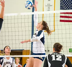 Bonnie Conklin's Career High 10 Blocks Wasn't Enough for Women's Volleyball in 3-1 Loss to Siena Image