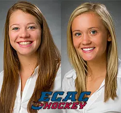 Chelsea Laden (Goaltender) and Emma Woods (Rookie) Earn ECAC Hockey Monthly Awards Image