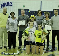 Women's Volleyball Falls to Manhattan on Senior Day, 3-1; Five Bobcats Record Career Highs in 2013 Home Finale Image