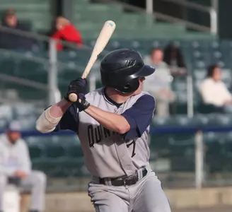 Baseball Falls To UConn, 4-2, In Game Called For Darkness After Rain Delay Image