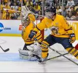 No. 1 Men's Ice Hockey Falls To Yale, 4-0, To Finish As 2012-13 National Runner-up Image