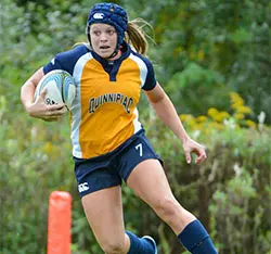 QU Women's Rugby Defeats EIU on Saturday Afternoon, 64-8 Image