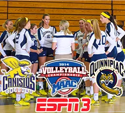 QU Women's Volleyball Kicks off MAAC Tournament Against Canisius on ESPN3 On Thursday, Nov. 20 at 11 AM Image