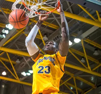 QU Men's Basketball Tops Vermont, 89-73; Ousmane Drame Scores 1,000th Career Point Image