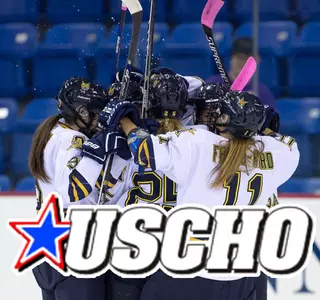 QU Women's Ice Hockey Checks in at No. 5 for Second Straight Week in USCHO.com Poll Image