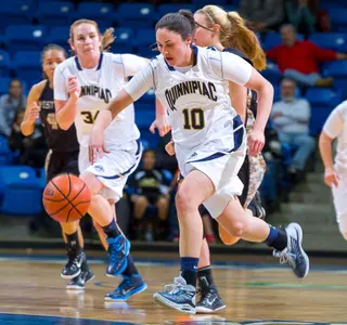 QU Women's Basketball Holds Off Late Hartford Rally Attempt to Win Sixth Straight, 70-58 Image
