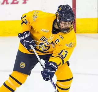 Uden Johansson Scores Twice for No. 4/4 QU Women's Ice Hockey in 4-4 Tie with Dartmouth Image
