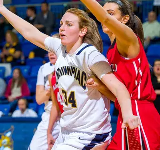 QU Women's Basketball Extends Unbeaten Streak to Six as Bobcats Cruise Past Manhattan, 85-51 Image