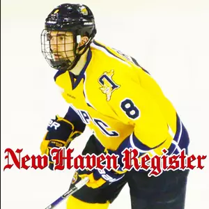 QU Men's Ice Hockey's Alex Barron Featured In New Haven Register Image