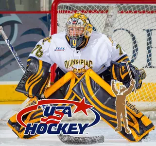 QU Women's Ice Hockey's Chelsea Laden Featured on USA Hockey's 'Kaz Watch' Image