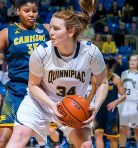 QU Women's Basketball Clinches No. 1 Seed in MAAC Tournament With 82-52 Victory Over Saint Peter's in Front of Record Home Crowd Image