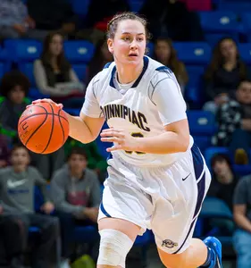 Gillian Abshire Matches Single-Game Record With 14 Assists in QU Women's Basketball's 91-53 Win at Rider Image