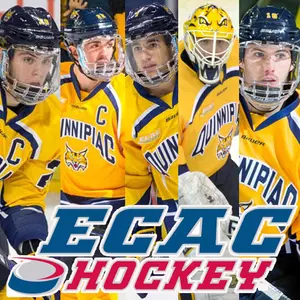 Quinnipiac Men's Ice Hockey Lands Five On All-ECAC Hockey Teams Image