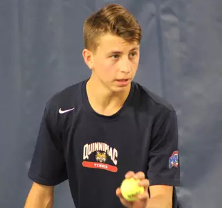 QU Men's Tennis Falls in Close Match to Bryant, 4-3 Image