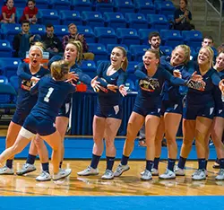QU Acrobatics & Tumbling Takes First Place in Tri-Meet with Alderson Broaddus and King University Image