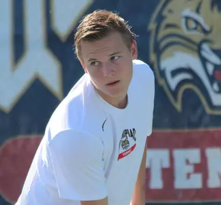 Willem van Biezen Wins Final Match to Clinch QU Men's Tennis' 4-3 Victory vs. Stony Brook Image