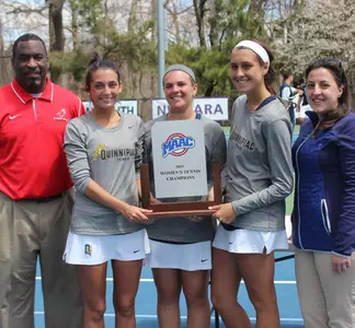 Ticket Punched! QU Women's Tennis Advances to NCAA Tournament with Second Straight MAAC Championship in 4-0 Sweep of Niagara Image
