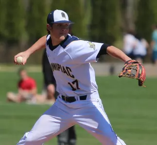 QU Baseball's Charlie Murray and Robert Hitt Combine for Three-Hit Shutout in 3-0 Win Versus Massachusetts Image