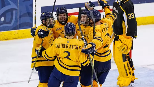 Men's Hockey Celebration vs. AIC