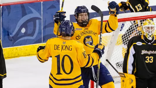 Alex Whelan and Ethan de Jong Celebration vs. AIC