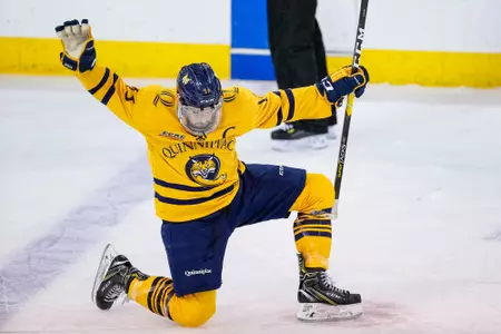 Chase Priskie Celebration vs. RPI