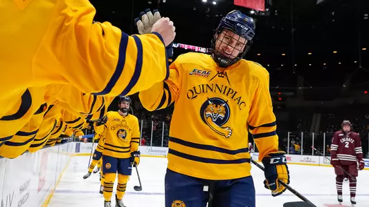 Karlis Cukste High Five Line After Goal