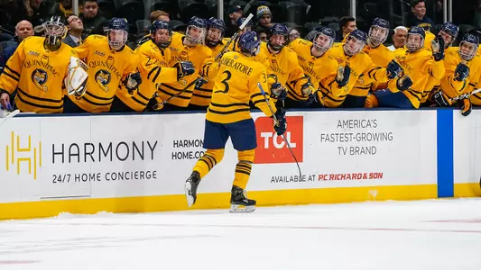 DiLiberatore Celebration with Bench After goal vs. Colgate