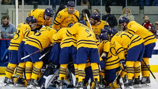 Men's Hockey Pre-Game Huddle vs. Cornell