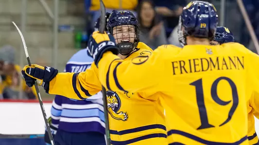 Wyatt Bongiovanni Celebration vs. Maine