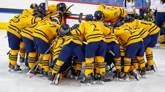 Men's Ice Hockey Pre-Game Huddle