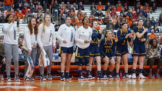 Team Bench at Syracuse