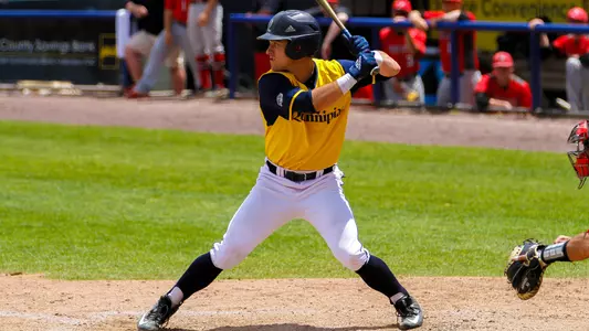 Dylan Lutz Batting Stance vs. Fairfield