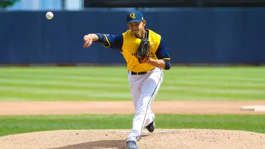 Tyler Poulin Pitching in MAAC Tournament vs. Fairfield