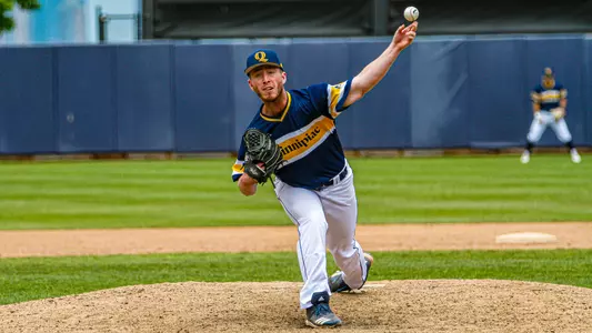Colin Donnelly Pitching vs. Manhattan MAAC Championship