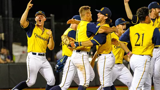 Quinnipiac at ECU Celebration After Win
