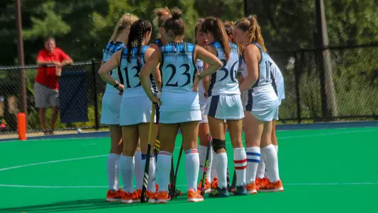 Field Hockey Huddle vs. New Hampshire