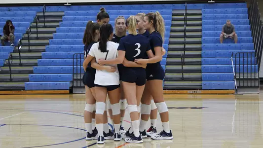 Volleyball Team Pregame Huddle
