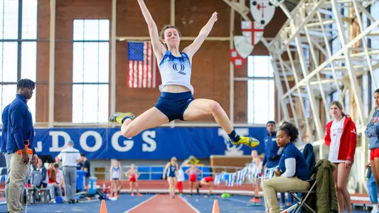 Meaghan Scullin doing the long jump