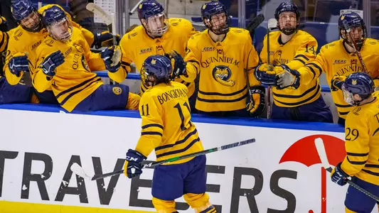 Wyatt Bongiovanni Celebrates Down Bench vs. UConn
