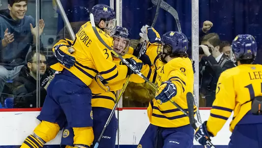 Nick Jermain Goal Celebration vs. Cornell with Peter DiLiberatore and Alex Whelan