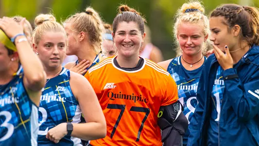 Molly Jannell Smiles After Win vs. Sacred Heart