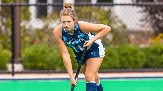 Rachel Papernik Waits on Penalty Corner vs. Sacred Heart