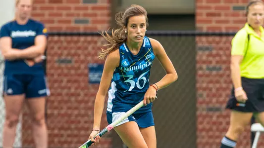 Ines Ruiz Martinez Looks on vs. Sacred Heart