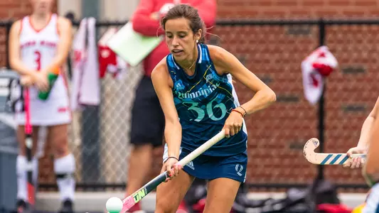Ines Ruiz Martinez Stops Ball vs. Sacred Heart