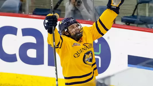 Wyatt Bongiovanni Celebrates Goal vs. Yale