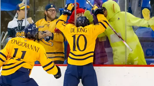 Ethan de Jong Goal Celebration vs. Vermont