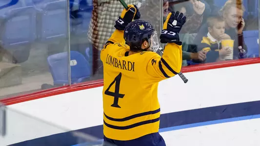 Michael Lombardi Goal Celebration vs. Maine