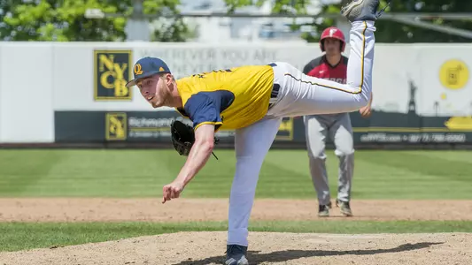 Colin Donnelly Finishing Follow Through on Pitch vs. Fairfield