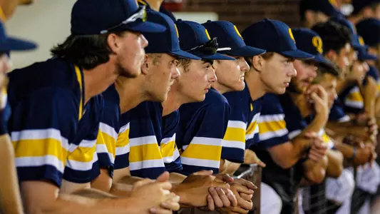 Mike McKenna Looks on from Dugout at ECU in NCAA Tournament